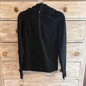 lululemon athletica Black Scuba Full Zip Hoodie